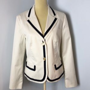 Talbots Off White Classic Blazer 12